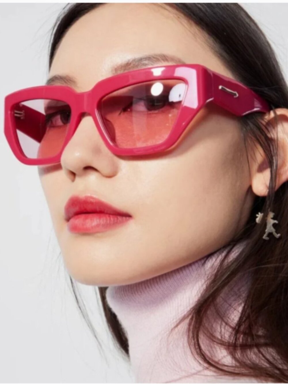 NWT Karen Walker Wrap God Fuchsia Sunglasses 57mm with Pouch included